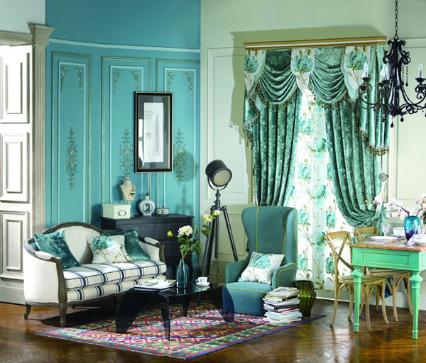 印花布藝窗簾 印花布藝窗簾