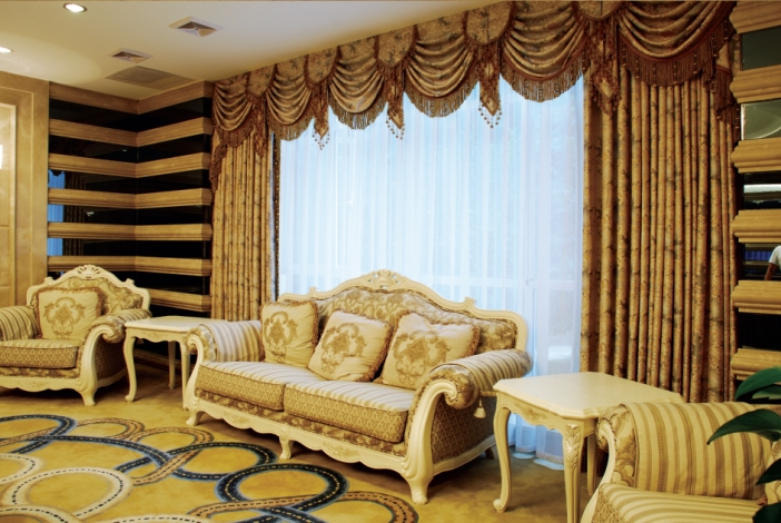 磁湖山莊酒店窗簾工程 磁湖山莊酒店窗簾工程