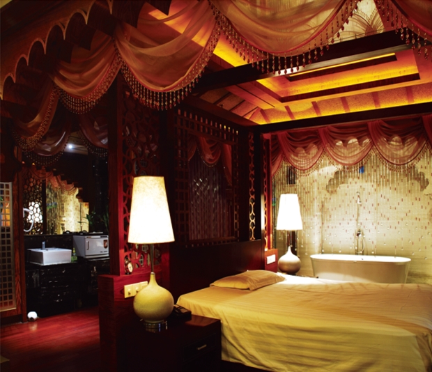 水之夢休閑酒店窗簾工程案例 水之夢休閑酒店窗簾工程案例