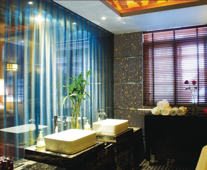 水之夢休閑酒店窗簾工程案例 水之夢休閑酒店窗簾工程案例